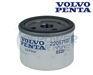 Genuine Volvo Penta Oil Filter 22057107, 2001, 2002, 2003, MD1, MD2, MD3