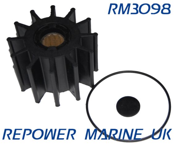 Impeller & Gasket, Replaces Volvo Penta #: 877066, 21951362