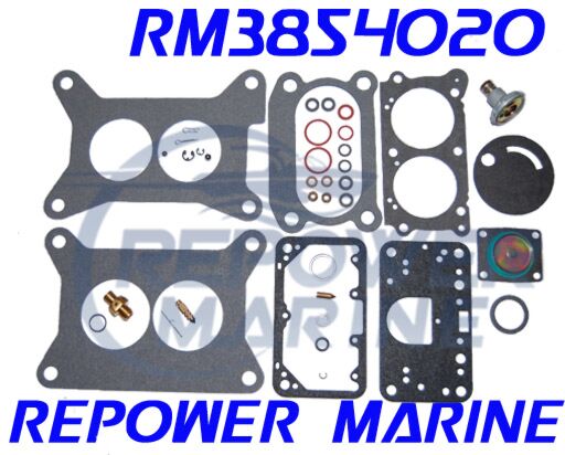 Carb Rebuild Kit for Holley 2BBL, Volvo Penta, OMC, 4.3L, 5.0L, 5.7L Replaces 21533400, 3854020