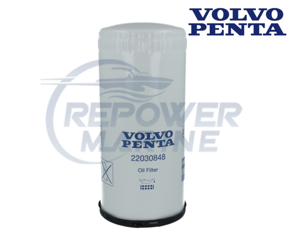 Genuine Volvo Penta Oil Filter 22030848, D4 & D6 Series