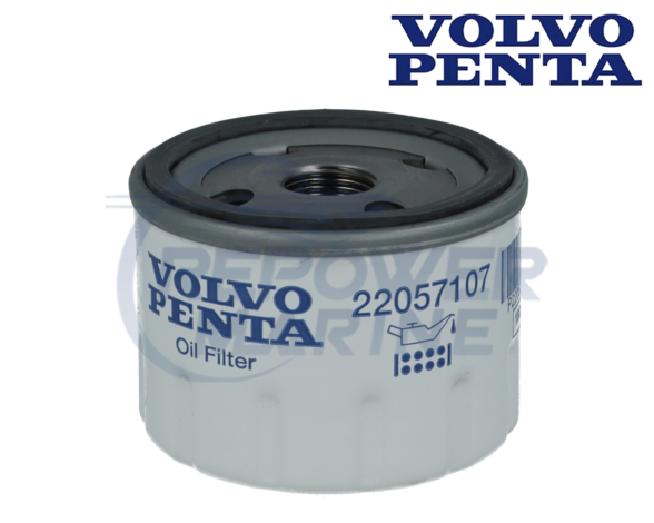 Genuine Volvo Penta Oil Filter 22057107, 2001, 2002, 2003, MD1, MD2, MD3