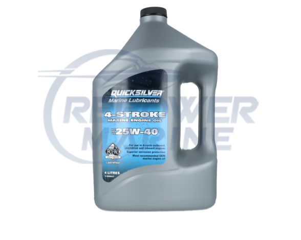 Genuine Quicksilver 92-8M0086224, 25W40 Inboard & Sterndrive Engine Oil