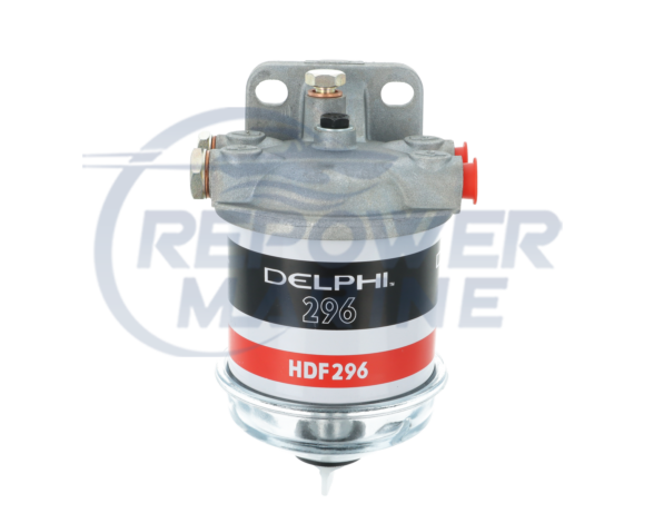 Genuine Delphi 296 Fuel Filter Assembly, Replaces Volvo Penta 877767