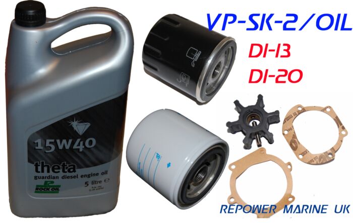 Service Kit & OIl for Volvo Penta D1-13, D1-20, MD2010, MD2020