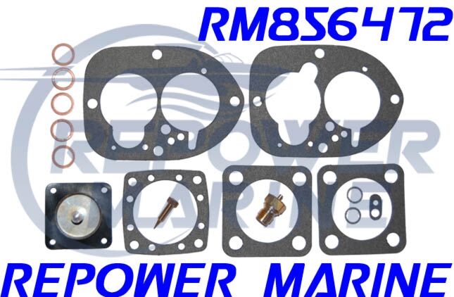 Carb Rebuild Kit for Solex 44PA1, Repl Volvo Penta: 856472