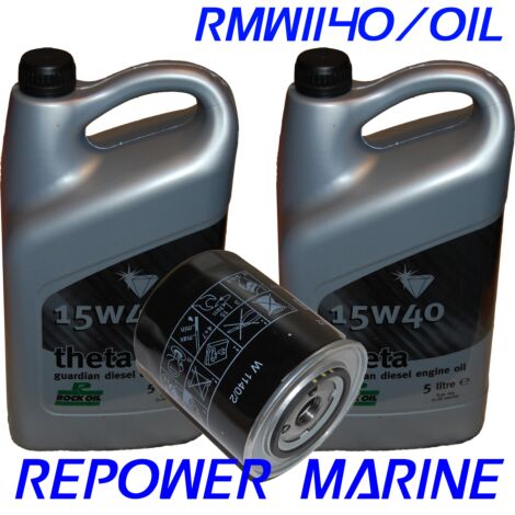 Oil & Filter for Volvo Penta: AD41, TMD41, AQAD40, KAD43, KAMD43