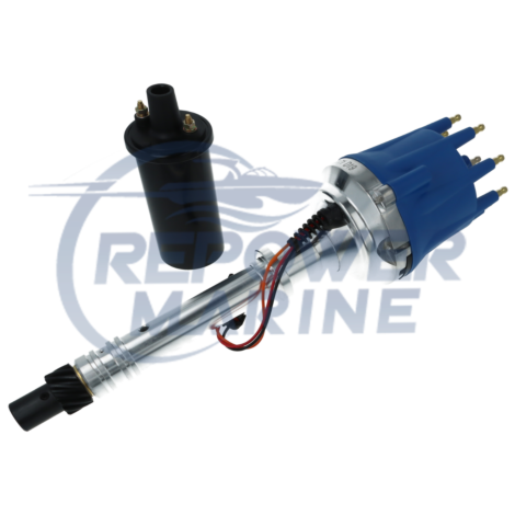 Performance Marine Distributor & Coil Kit for 5.0L,  5.7L, 6.2L V8, Mercruiser, Volvo Penta, OMC