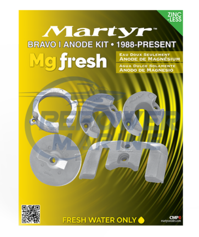 Martyr Magnesuim  Anode Kit for Mercruiser Bravo I, 888757A1, 888757Q02
