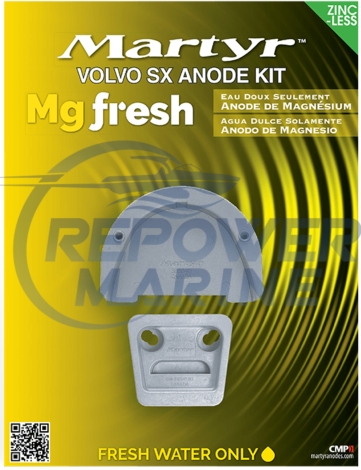 Martyr Magnesium Anode Kit for Volvo Penta SX & DP-SM Sterndrive