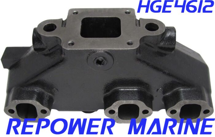 Exhaust Manifold for Mercruiser V6 Dry Joint Exhaust, 864612T01 
