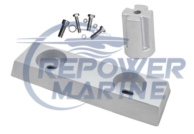 Zinc Anode Kit for Volvo Penta IPS, Repl: 3889901, 3593981, 21174476