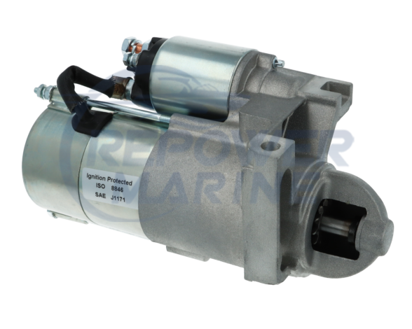 Marine Starter Motor 2.5, 3.0, 4.3, V8 with 12 3/4" Flywheel, Mercruiser 50-806965A4, Volvo 3862308