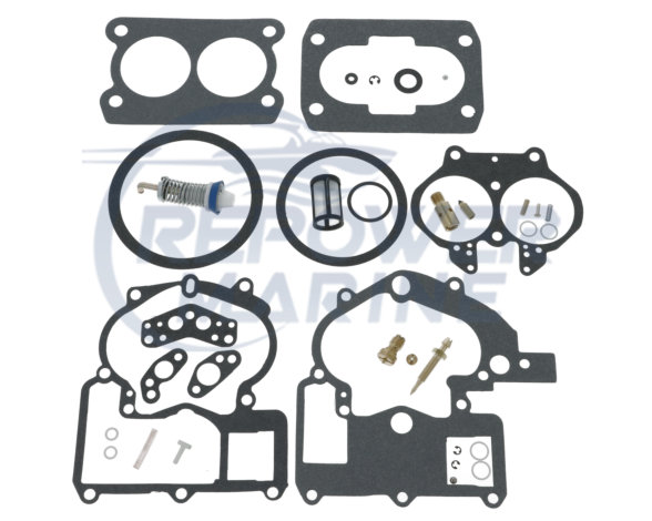 Carb Rebuild Kit for Mercruiser Mercarb 2bbl, replaces 3302-804844002
