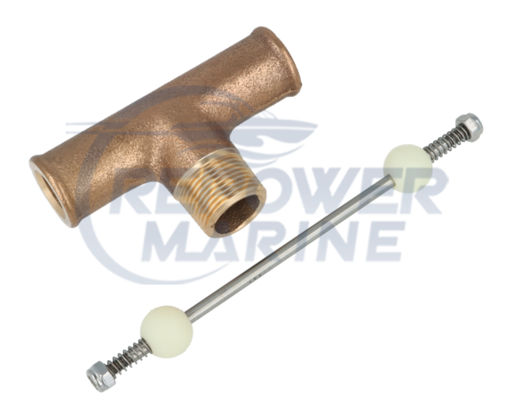 T Valve Assembly for Mercruiser Thermostat Housing, Replaces 22-98477A2