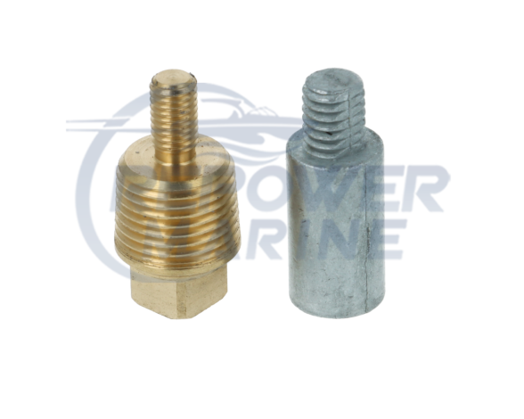 Zinc Pencil Anode & Holder Volvo Penta Engines, Replaces 838929, 838928