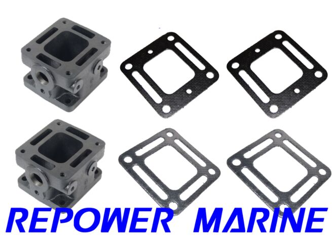 3" Exhaust Spacer / Riser Kit for Mercruiser V6 & V8, 93320A15 