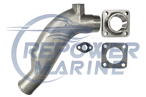 Volvo Penta MD6, MD7, MD11, MD17 Stainless Exhaust Elbow Kit, 833998, 875051