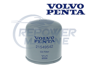 Genuine Volvo Penta ByPass Oil Filter 21549542, 61, 62, 63, 71, 72, 73, 74, 75