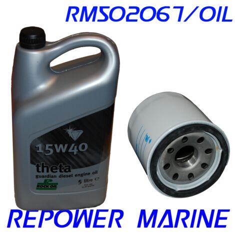 Marine Oil & Filter for Yanmar, 1GM, 1GM10, 2GM, 2GM20, 3GM