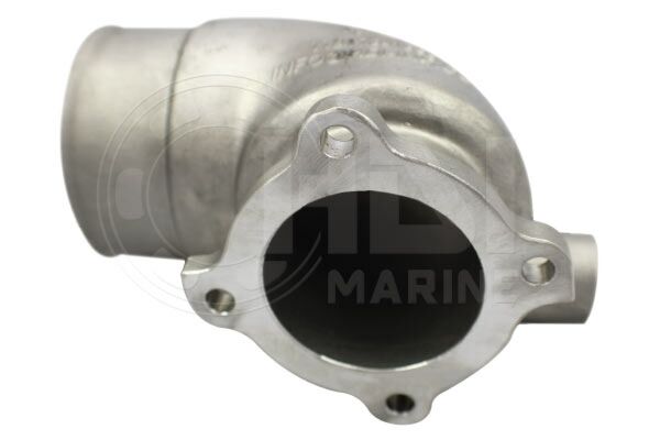 Yanmar 4LH-DTE, 4LH-DTZ Stainless Elbow, Repl: 119173-13501