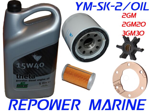 Service Kit 2 & Oil for Yanmar Marine 2GM, 2GM20, 3GM, 3GM30