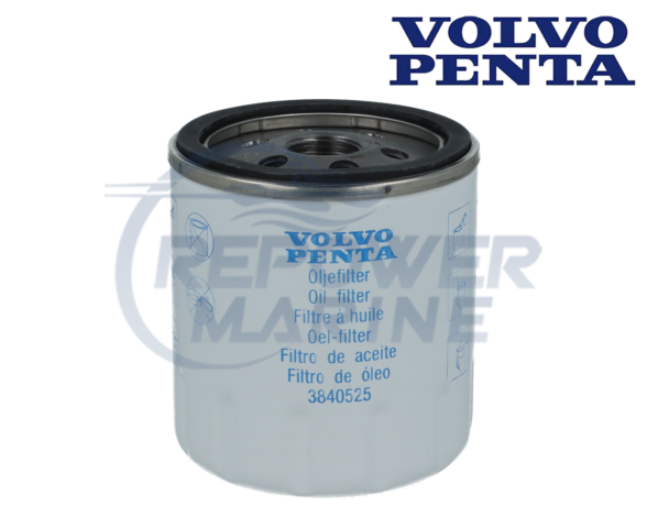 Genuine Volvo Penta Oil Filter 3840525, D1-30, D2, 2030, 2040
