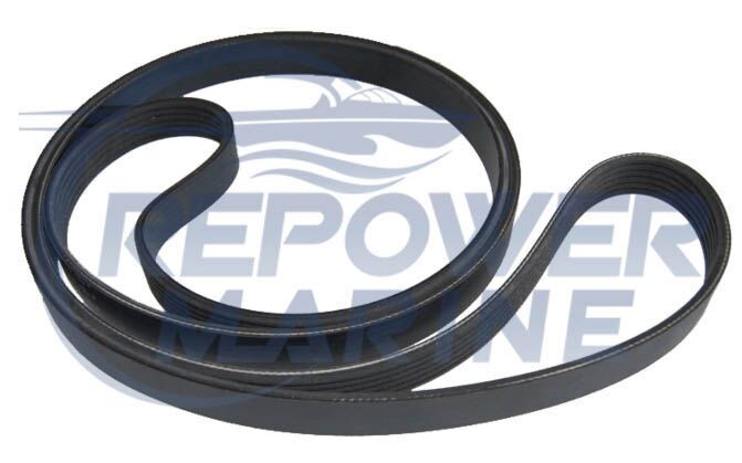 Compressor Drive Belt for Volvo Penta 42, 43, 44, 300 Series, Replaces 860388
