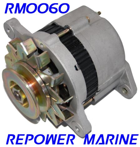 35 AMP Alternator for Yanmar Marine, replaces 128270-77200