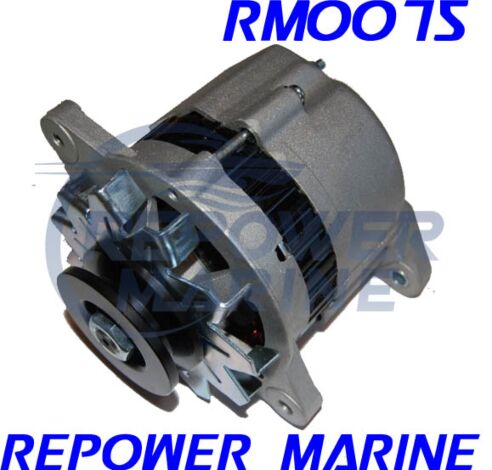 35 AMP Alternator for Yanmar Marine, Replaces: 128171-77200