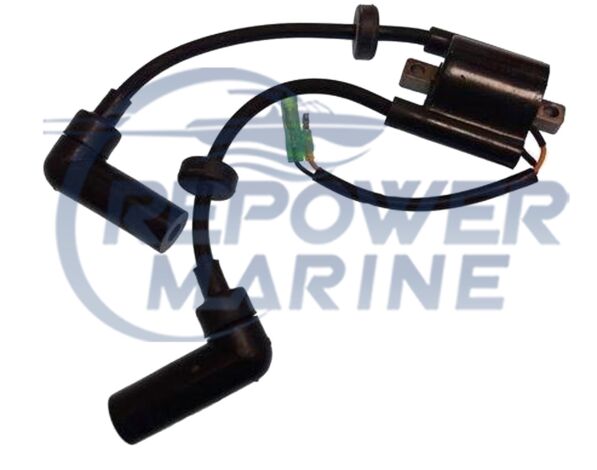 Ignition Coil Assembly for Yamaha 9.9 & 15 HP, Replaces 66M-85570-00