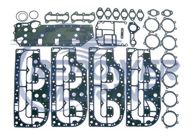 Gasket Set for Mercury 4 Cylinder 100, 115, 125HP, Repl: 27-13461A99