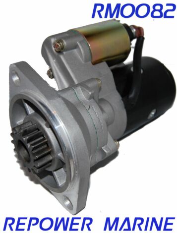 Marine Starter for Yanmar 3JH2, 3JH3, 4JH Replaces: 129573-77010, 171008-77010