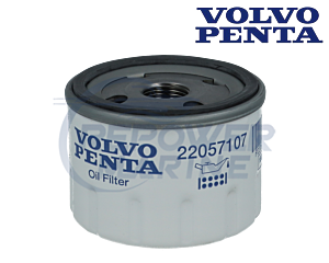 Genuine Volvo Penta Oil Filter 22057107, 2001, 2002, 2003, MD1, MD2, MD3