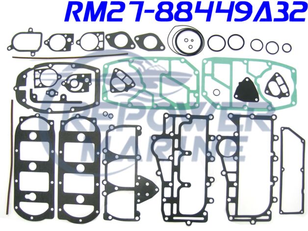 Powerhead Gasket Set for Mercury Outboard 3 CyL, 50 - 70 HP, Repl: 27-88449A32