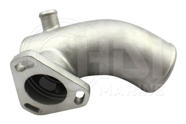 Yanmar 4JH4-HTE1, 4JH4-HTE,  4JH3-HTE, 4JH3-DTE Stainless Mixing Elbow, Repl: 129673-13552
