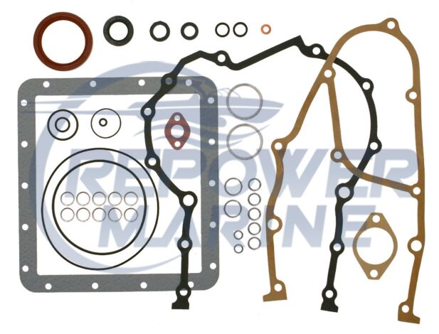 Lower Gasket Set for Volvo Penta MD5C, Replaces: 876314, 875509