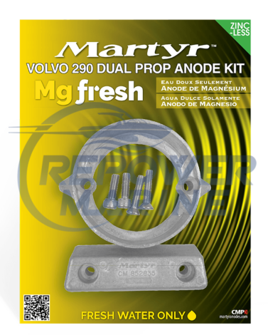 Martyr Magnesium Anode Kit for Volvo Penta 290DP & DP Drives