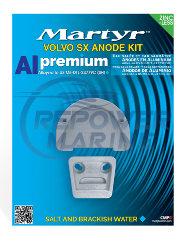 Martyr Aluminium Anode Kit for Volvo Penta SX & DP-SM Sterndrive