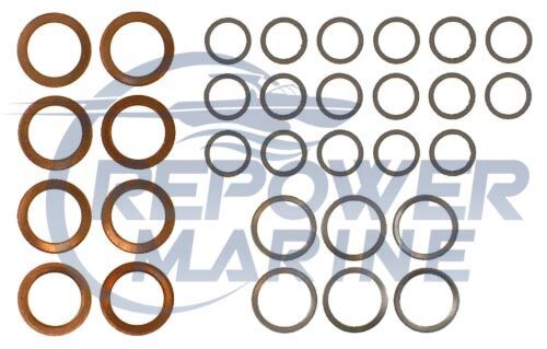 Fuel Pipe Washer Kit for Volvo Penta AD40B, AQAD40, AQD40A, MD40A, TMD40A, TMD40