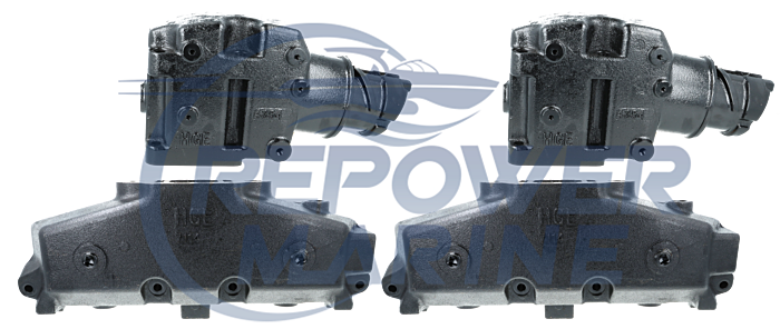 HGE Manifold & Riser Set for Mercruiser 5.0L, 5.7L V8