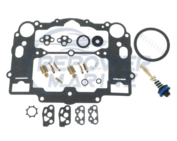 Carb Rebuild Kit for Webber. Mercruiser 4.3L V6, Repl 835076, 8M0120196