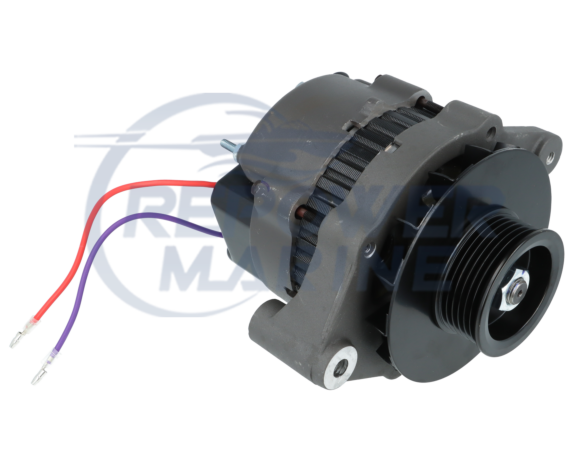 55 AMP Mando Style Alternator with Serpentine Pulley Repl:  807652T, 3857813